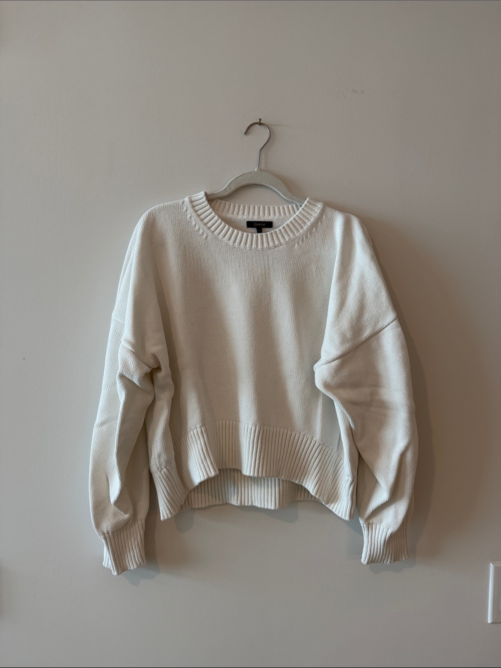 Quince Cream Relaxed Crewneck Sweater